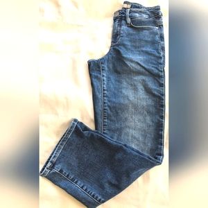 Athleta Sculptek Slim Lapis Wash Crop Jeans